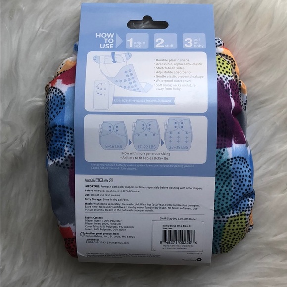 NWT Bum Genius 4.0 LOVE print - Picture 2 of 2